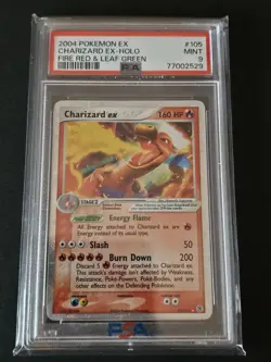 2004 Pokemon EX #105 Charizard EX - Holo Fire Red & Leaf Green FRLG PSA 9 MINT - Image 1