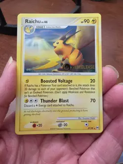 Pokemon Arceus Prerelease Promo Raichu 27/99 - Image 1