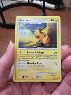 Pokemon Arceus Prerelease Promo Raichu 27/99 - Image 4