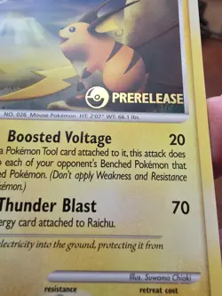 Pokemon Arceus Prerelease Promo Raichu 27/99 - Image 5