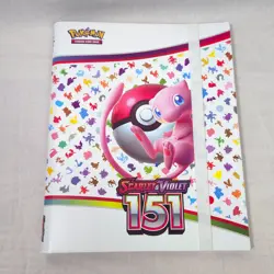 Pokemon TCG Scarlet And Violet 151 Binder Collection Mew Binder Only NO CARDS - Image 1
