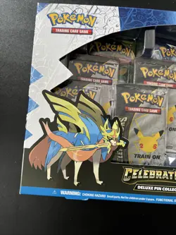 2021 Pokemon Celebrations 25th Deluxe Pin Collection SEALED Cards Anniversary 820650809422 - Image 3