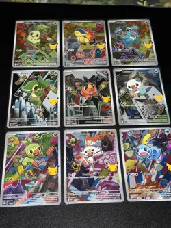 Pokemon First Partner Illustration Collection Series 2 Complete Set Of 9 Cards - Image 1