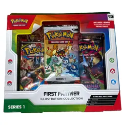 Pokemon TCG First Partner Illustration Collection Series 1 Box 3 Promo Cards - Image 1