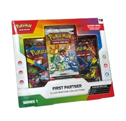 Pokemon TCG First Partner Illustration Collection Series 1 Box 3 Promo Cards - Image 1