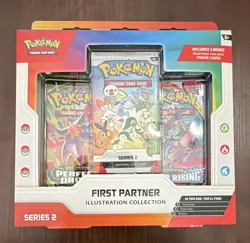 Pokemon TCG First Partner Illustration Collection Series 2 3 Packs 3 Promo Cards - Image 1