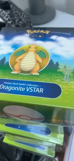 Pokemon TCG Pokemon GO Premier Deck Holder Collection Dragonite VSTAR 60 Cards - Image 1
