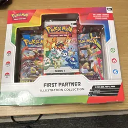 Pokemon TCG First Partner Illustration Collection Series 1 Box 3 Promo Cards - Image 1