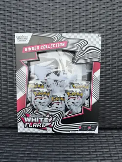 Pokemon White Flare Binder Collection New and Sealed Box TCG Cards Rare - Image 1