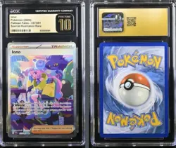Pokemon Paldean Fates Iono 237/091 Special Illustration Rare CGC 10 Pristine - Image 3