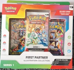 Pokemon TCG First Partner Illustration Collection Series 1 3 Promo Cards 2021 - Image 1