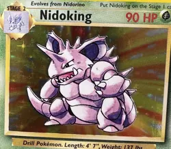 Pokemon TCG Nidoking 1999 Base Set Holo Rare #11/102 WOTC NM Vintage - Image 5