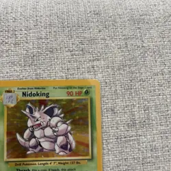 Pokemon Nidoking 11/102 Holo Rare Base Set 1999 WOTC TCG - Image 4
