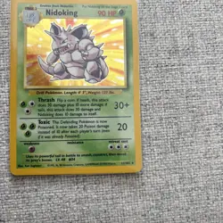 Pokemon Nidoking 11/102 Holo Rare Base Set 1999 WOTC TCG - Image 5