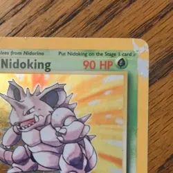 Pokemon Cards TCG Nidoking Rare Holo 11/102 Base Set WOTC 1999 Vintage HP Damage - Image 3
