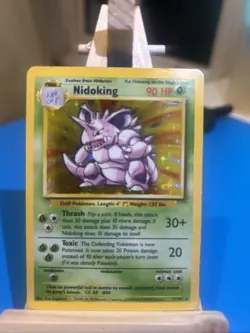 Pokemon TCG Nidoking 11/102 Base Set Rare Holo LP/MP - Image 1