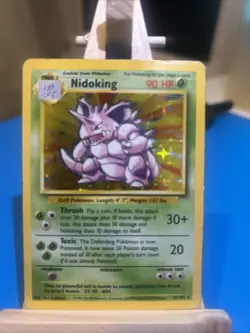 Pokemon TCG Nidoking 11/102 Base Set Rare Holo LP/MP - Image 2