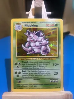 Pokemon TCG Nidoking 11/102 Base Set Rare Holo LP/MP - Image 5