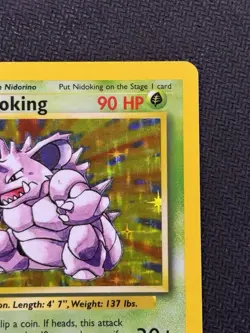 Pokemon TCG Nidoking 11/102 Base Set Rare Holo Card Near Mint Condition - Image 3