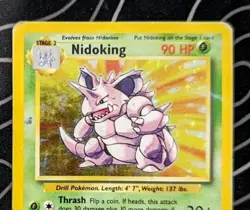 Nidoking 11/102 Base Set Holo Rare Pokemon Tcg Wotc Vintage Heavily Played - Image 2