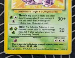 Nidoking 11/102 Base Set Holo Rare Pokemon Tcg Wotc Vintage Heavily Played - Image 3