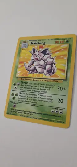 Pokemon TCG Nidoking Holo Rare Card Base Set 11/102 - Image 2