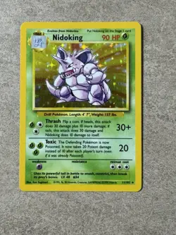 Pokemon TCG Nidoking Base Set 11/102 Holo Unlimited Holo Rare - Image 1