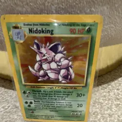 Pokemon TCG Nidoking 11/102 Base Set Holo Rare English 1999 HP 90 - Image 5