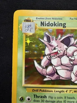Nidoking 11/102 Base Set 1999 Holo Rare Pokemon TCG Card LP - Image 2