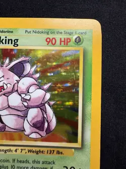 Nidoking 11/102 Base Set 1999 Holo Rare Pokemon TCG Card LP - Image 3