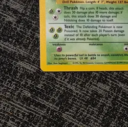 Pokemon TCG Base Set Nidoking 11/102 Holo Rare Holo 1999 English 90 HP - Image 3