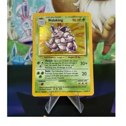 Pokemon TCG Base Set Nidoking 11/102 Holo Rare English 1999 - Image 1