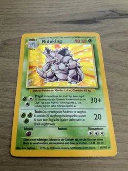 Pokemon TCG Nidoking Base Set 11/102 (German) Holo Rare - Image 3