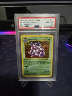 Pokemon TCG Nidoking Base Set 11/102 Holo 1st Edition Holo Rare - Image 1