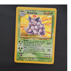 Wizards of the Coast Pokemon TCG Nidoking 11/102 Base Set Holo Rare 90 HP - Image 1
