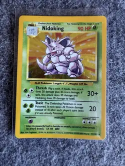 Pokemon TCG Nidoking Base Set 11/102 Holo Unlimited Holo Rare - Image 1