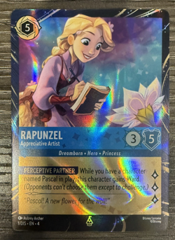 Rapunzel - Appreciative Artist - 1/DIS - EPCOT Promo Disney Lorcana Card Foil - Image 1