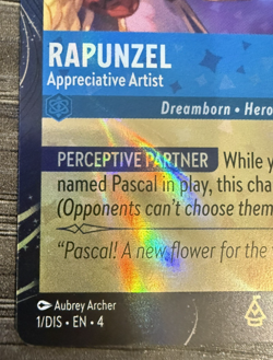 Rapunzel - Appreciative Artist - 1/DIS - EPCOT Promo Disney Lorcana Card Foil - Image 5