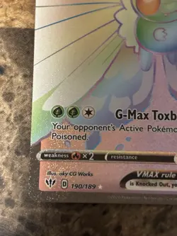 Butterfree VMAX 190/189 SWSH03 Secret Rare SWSH03: Darkness Ablaze NM-M - Image 5