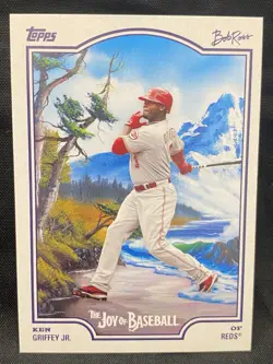 🔥🔥🔥2025 Topps X Bob Ross the Joy of Baseball - Ken Griffey Jr #54 - Image 1
