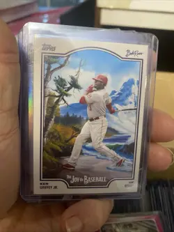 🔥🔥🔥2025 Topps X Bob Ross the Joy of Baseball - Ken Griffey Jr #54 - Image 3