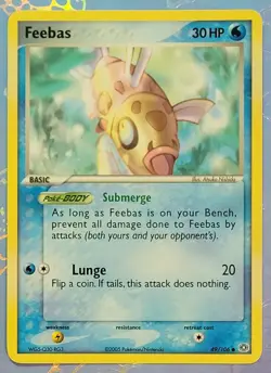 Feebas 49/106 EX Emerald Pokemon Card NM+ - Image 1
