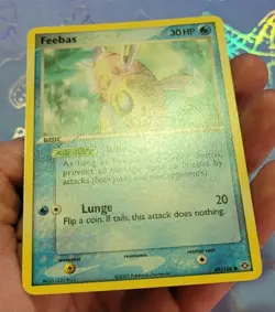 Feebas 49/106 EX Emerald Pokemon Card NM+ - Image 4