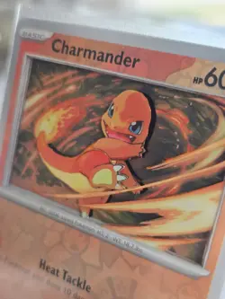 Charmander 026/197 3D Handmade Pokemon Card Art SV Obsidian Flames Reverse Holo - Image 1