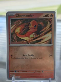 Charmander 026/197 3D Handmade Pokemon Card Art SV Obsidian Flames Reverse Holo - Image 4