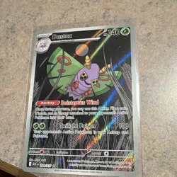 Pokemon Dustox Card 220/217 Twilight Masquerade Illustration Rare Full Art Holo - Image 1