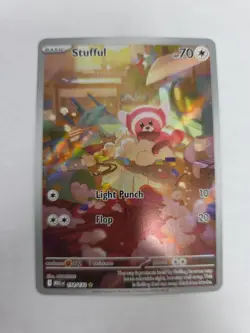 Stufful Pokemon TCG Mega Evolution Illustration Card 154/132 - Image 1