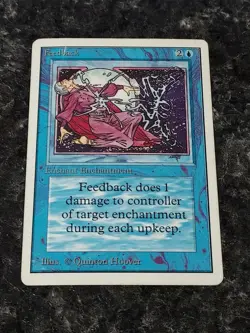 Feedback - Magic the Gathering MTG Unlimited Edition Single Card - Image 1
