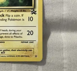 Pikachu 27 Promo Card - WOTC - Image 5