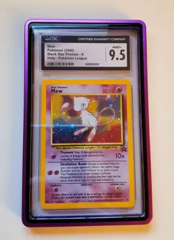 CGC 9.5 Mew Holo Black Star Promo #9 Pokemon League 2000 Pokemon Card - Image 1